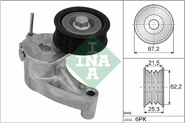Belt Tensioner, V-ribbed belt